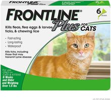 Load image into Gallery viewer, Frontline Plus Flea &amp; Tick Spot Treatment for Cats 6 Month
