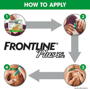 Frontline Plus Flea & Tick Spot Treatment for Cats 6 Month