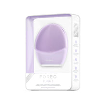 Load image into Gallery viewer, FOREO LUNA 3 for Normal, Sensitive Skin, Smart Facial Cleansing and Firming Massage Brush for Spa at Home - Purple
